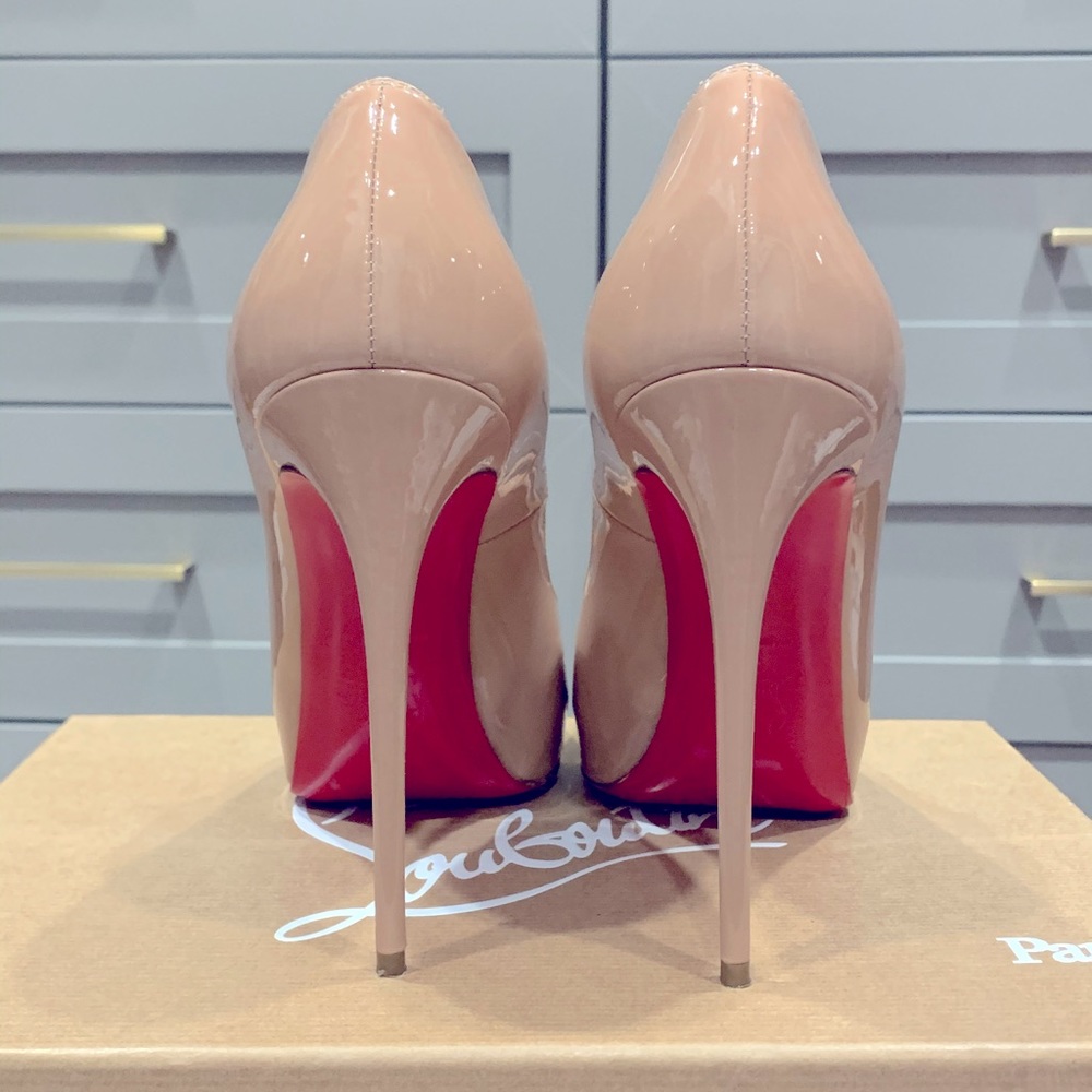 Christian Louboutin Nude Very Prive 120 Patent